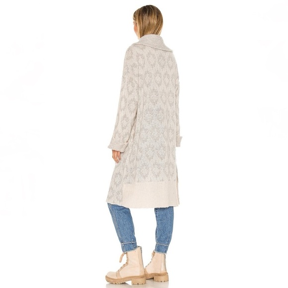 Free People Like a Diamond Sweater Coat in Icy Diamonds Combo - Picture 3 of 10